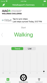 AACR Wellness Challenge screenshot