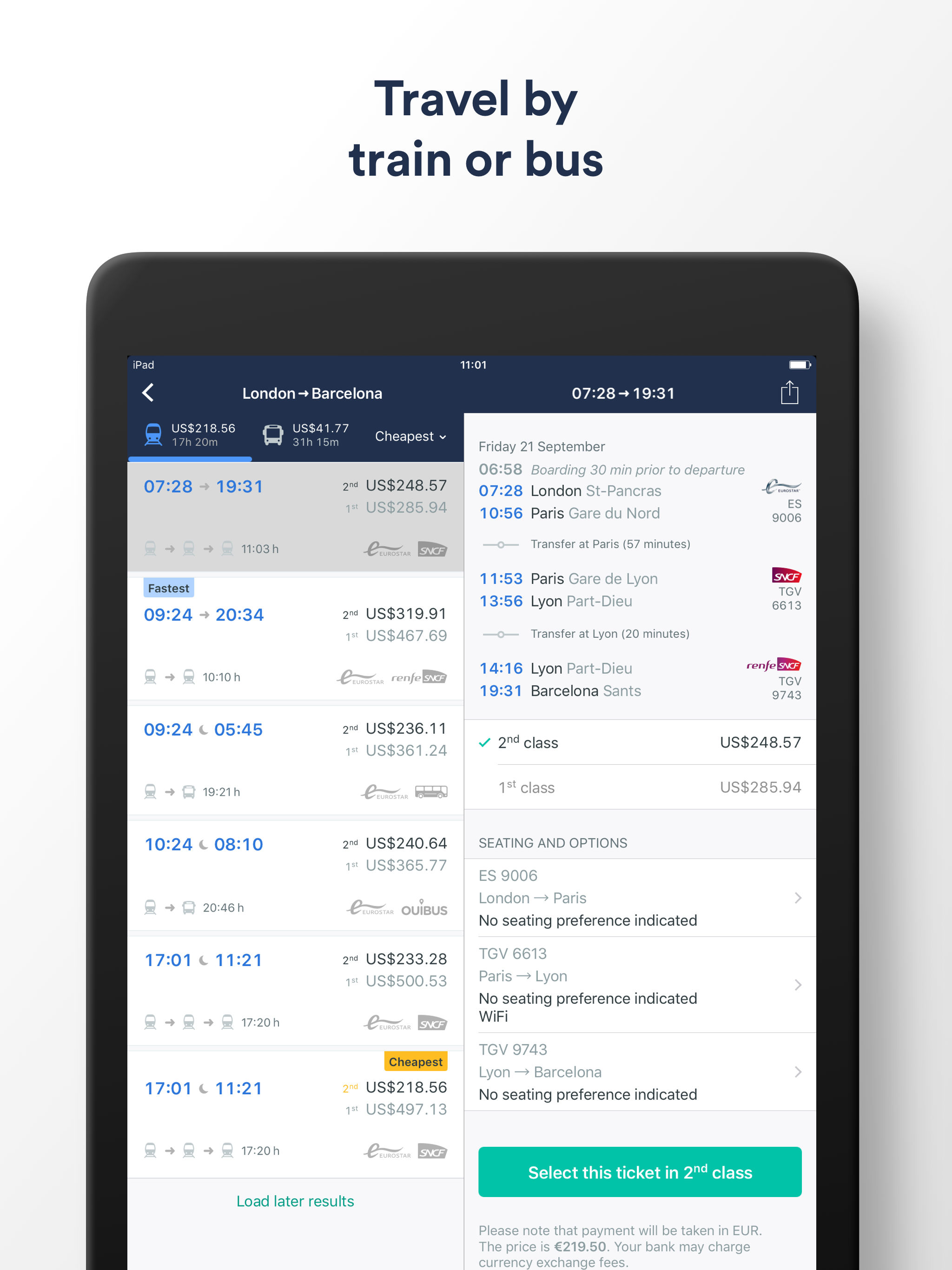 Trainline Business EU screenshot 8