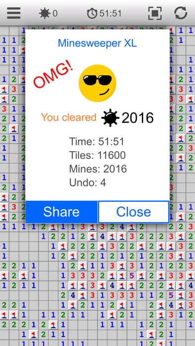 Minesweeper XL classic + undoのおすすめ画像2