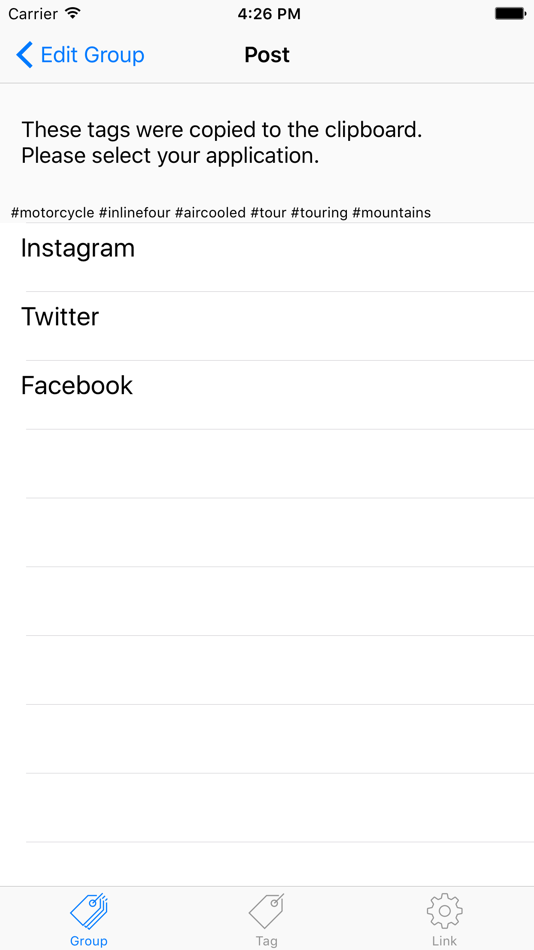 #4. Hashtag Memo (iOS) 由: Satoru Takahashi