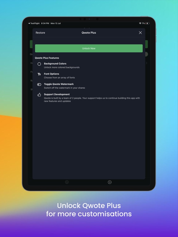 Qwote iPad screenshot 4 - Reference app