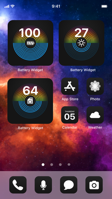 Battery Widget & Color Widgetsのおすすめ画像6