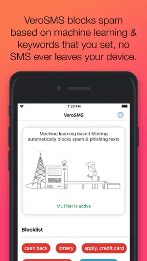 VeroSMS screenshot 1
