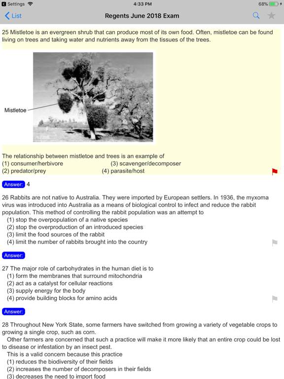 Regents Living Environment iPad screenshot