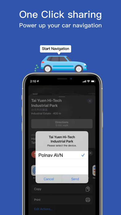 Polnav BT bridge Screenshot