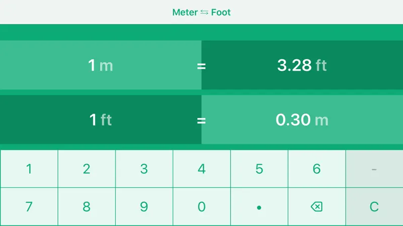 Meters to Feet | m to ft screenshot 4 of 6