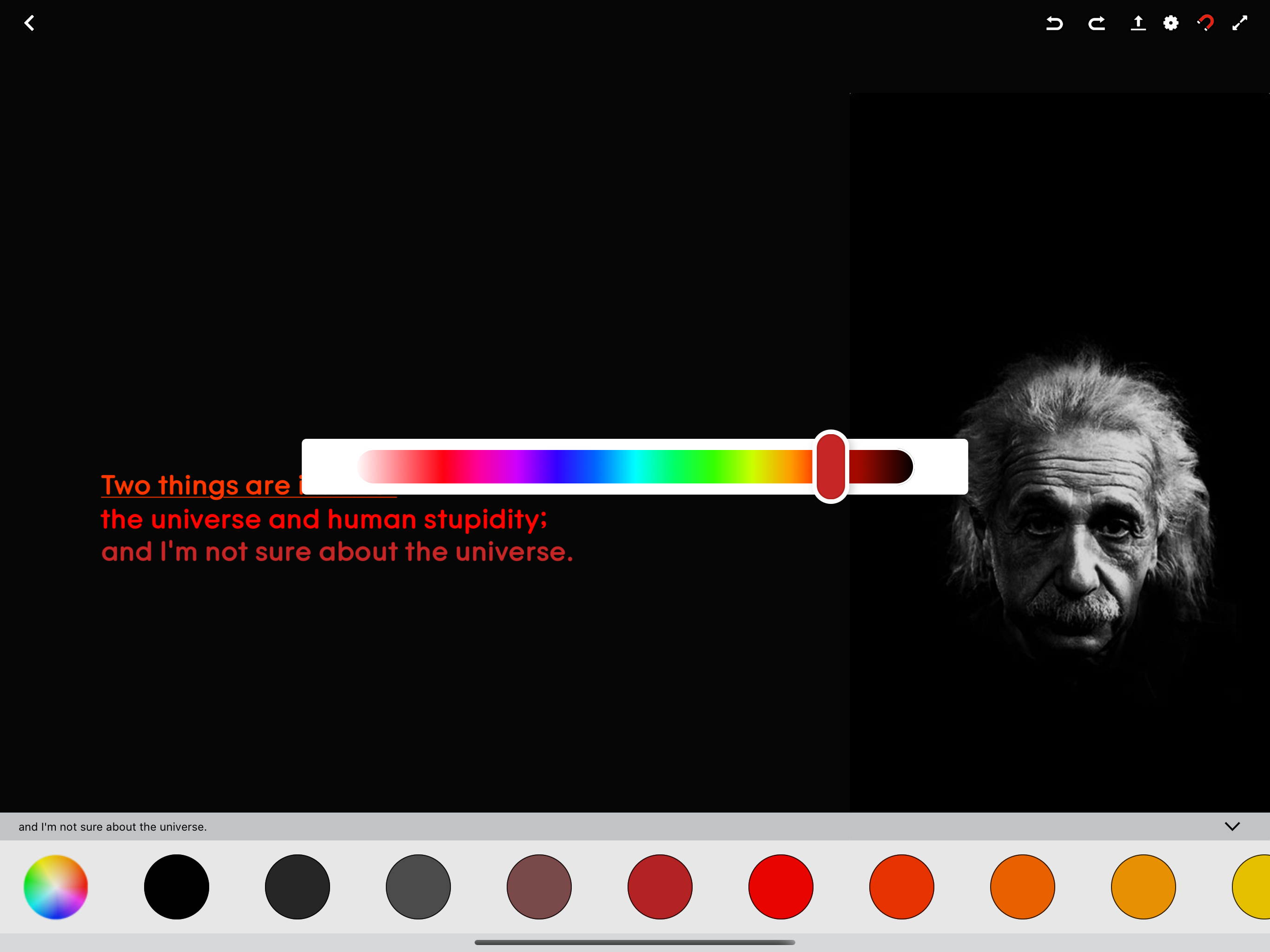 Tahrir App - Text on image.