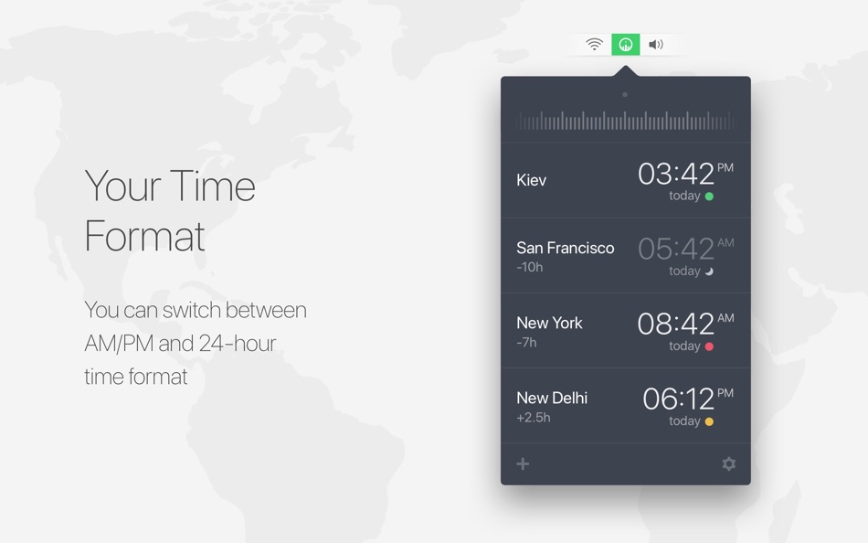 #6. Time Zone Converter and Clock (macOS) Podle: Anton Skorniakov