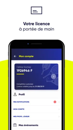 Capture d'écran de Ten'Up sur iPhone 10