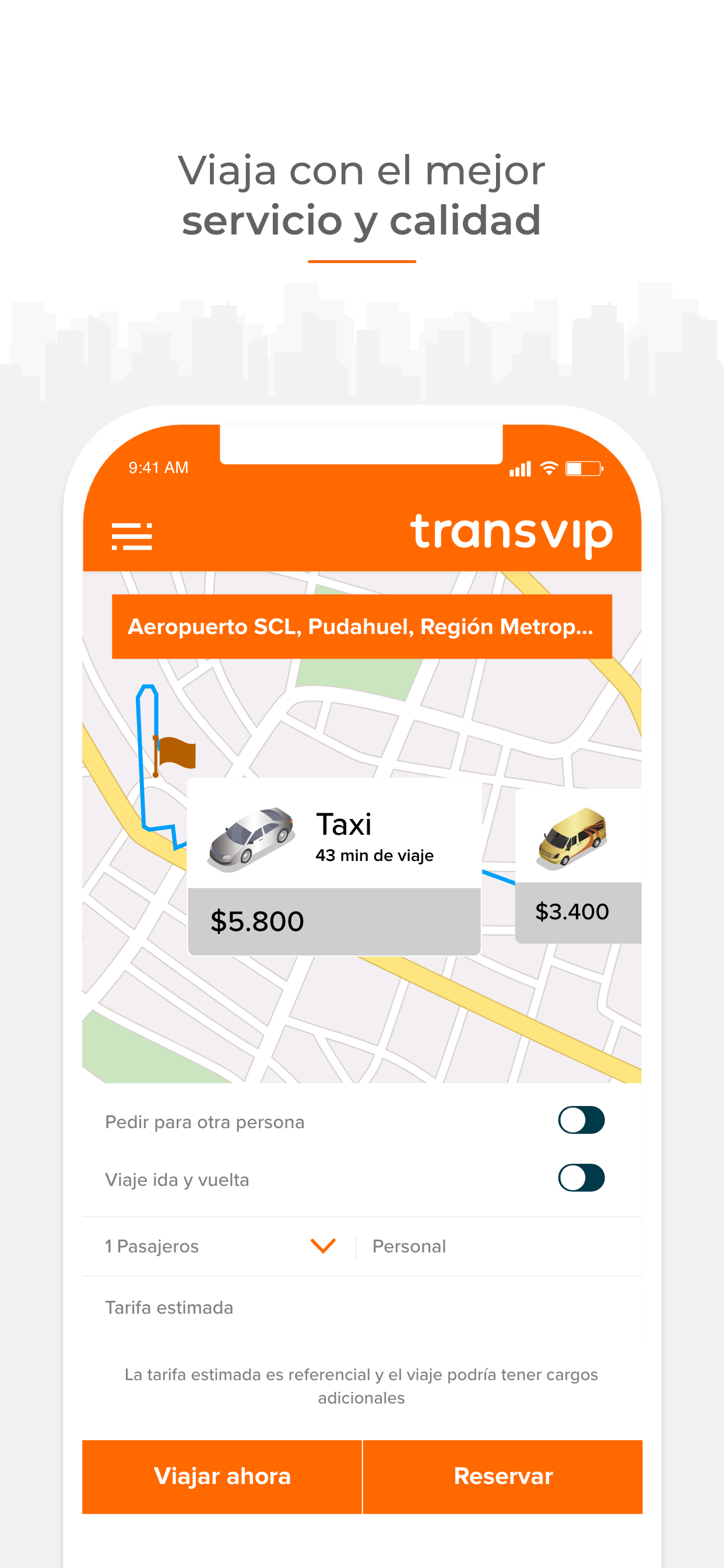 Transvip: Taxi and Transfer