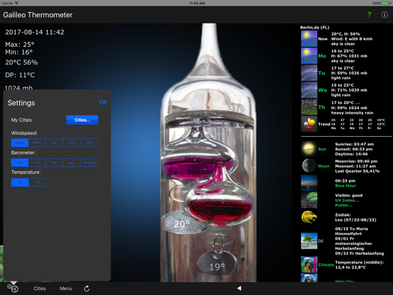 Screenshot #5 pour Galileo Thermometer