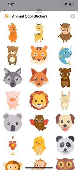 Game screenshot Animal Kids Stickers hack