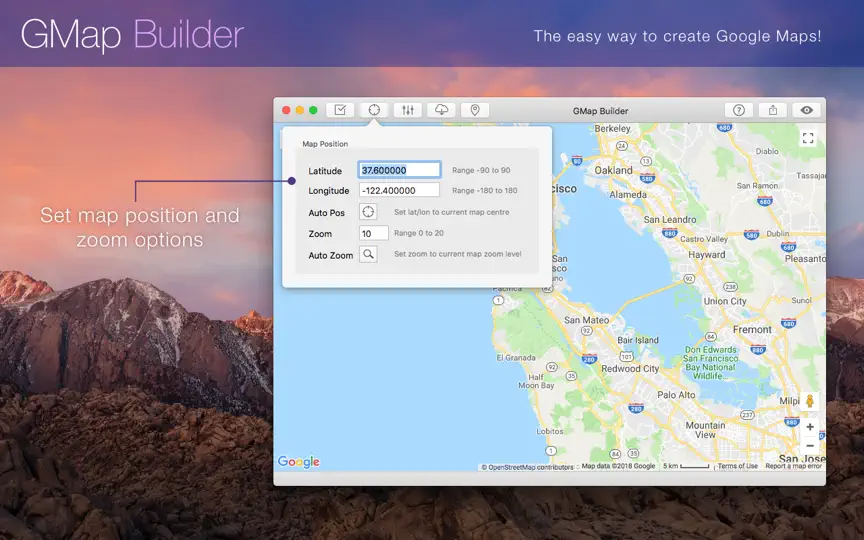 Capture d'écran de GMap Builder sur iPhone 2