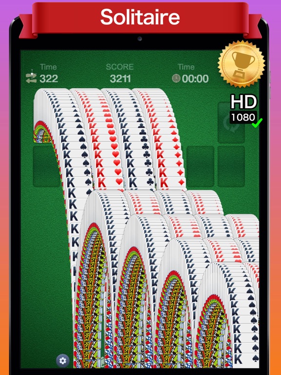Solitaire∗ iPad screenshot 1 - Games app