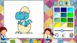 Game screenshot Динозавры рисовать книга apk