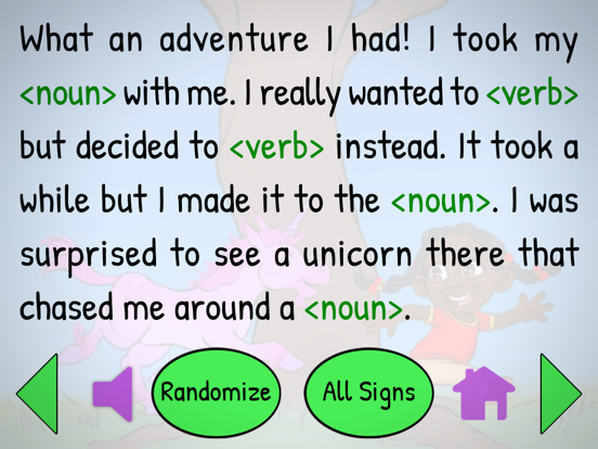 Sign Me A Story iPad screenshot
