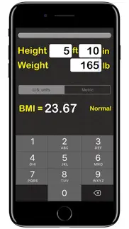 bmi calculator‰ iphone screenshot 1