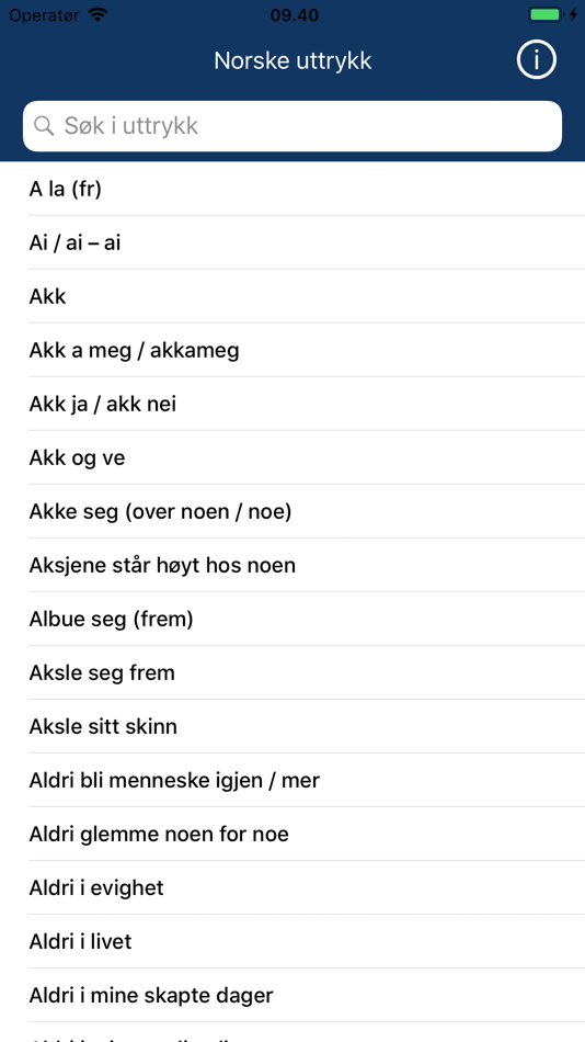 #3. Norske uttrykk (iOS) Podle: LET Software ApS