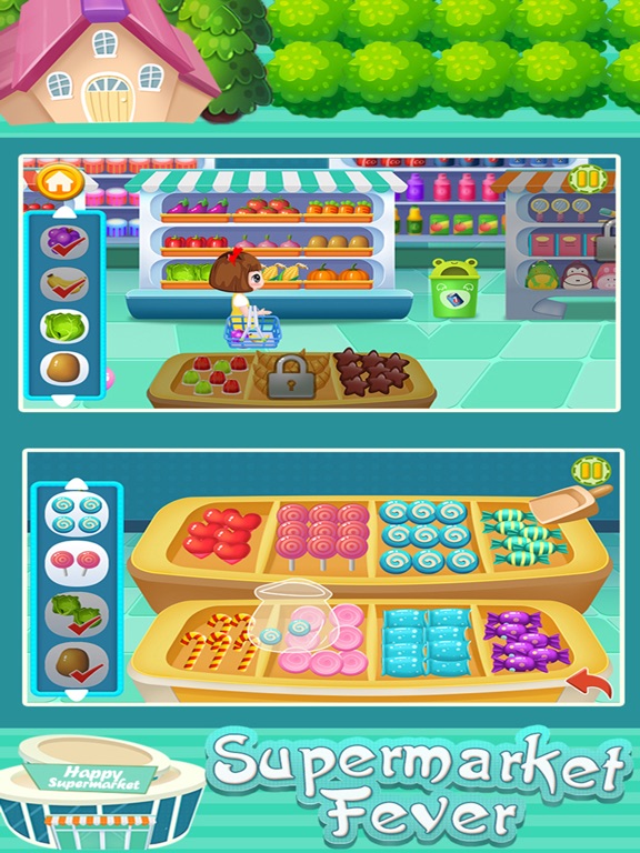 Bella supermarket fever iPad screenshot 4 - Education app