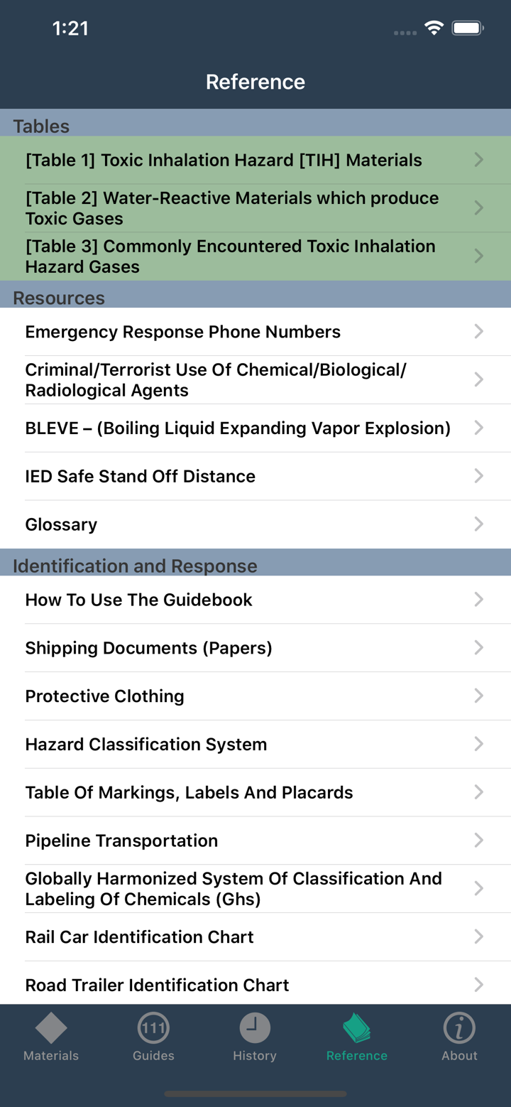 HazMat Reference screenshot 4