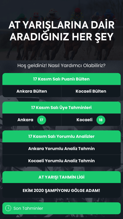 Screenshot #1 pour At Yarışı Tahminleri