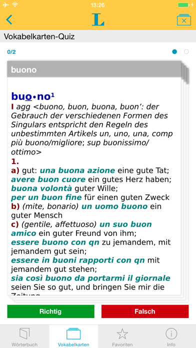 Screenshot #3 pour Italienisch XL Pro Wörterbuch