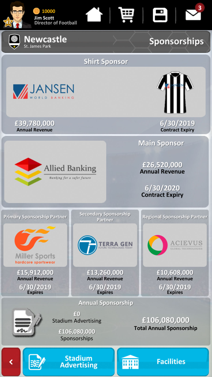 Club Soccer Director 2019 screenshot 6