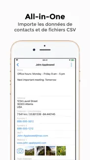 carte contact pro iPhone Captures Décran 2