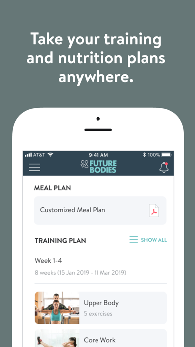 Screenshot #2 pour Future Bodies Coaching App