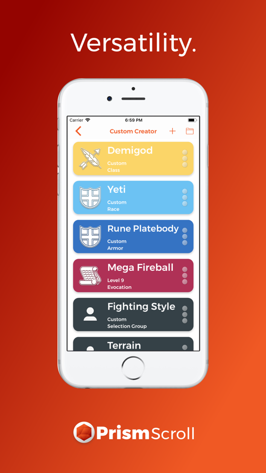 #6. PrismScroll - Character Sheet (macOS) 由: Samuel Harmon