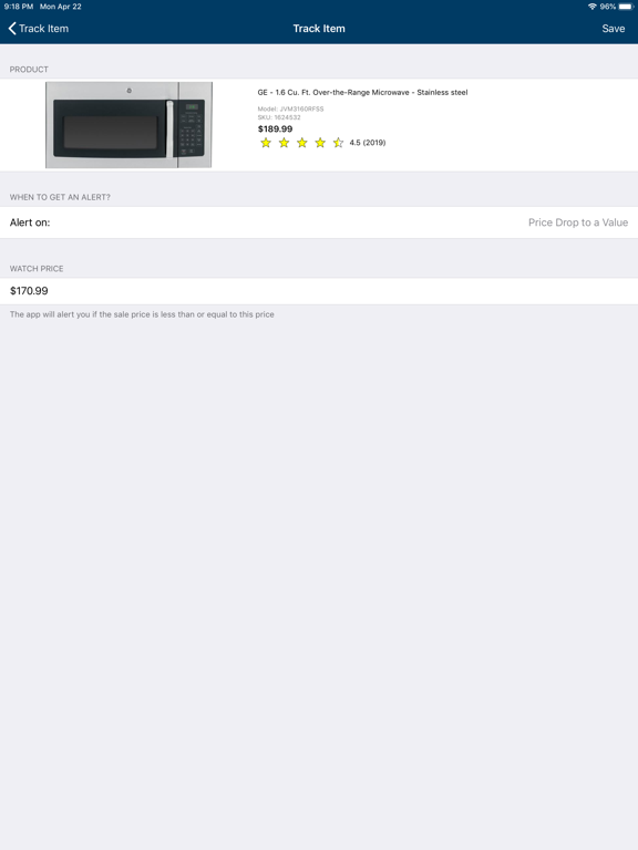 Price Watch for Best Buy iPad screenshot 8 - Shopping app