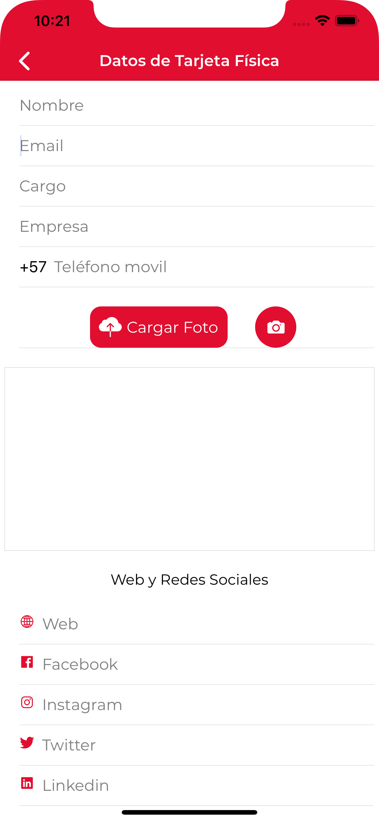 Tarjetero Virtual