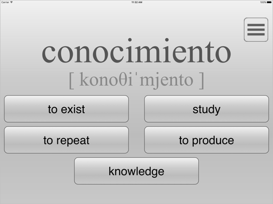 Screenshot #6 pour Learn Top 300 Spanish Words