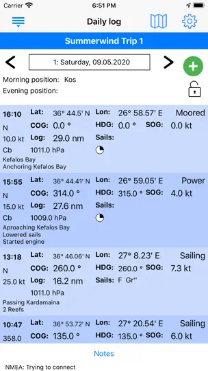 Skippers Log iPhone Ekran Görüntüsü 1