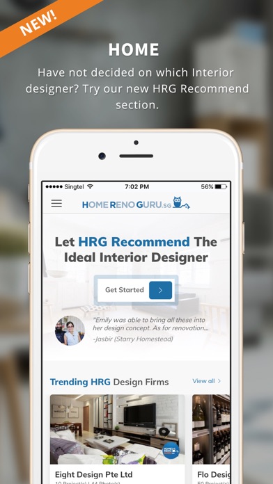 HomeRenoGuru Renovation Portal Screenshot