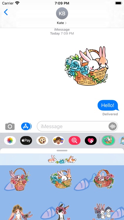 Bunny Blossom Stickers