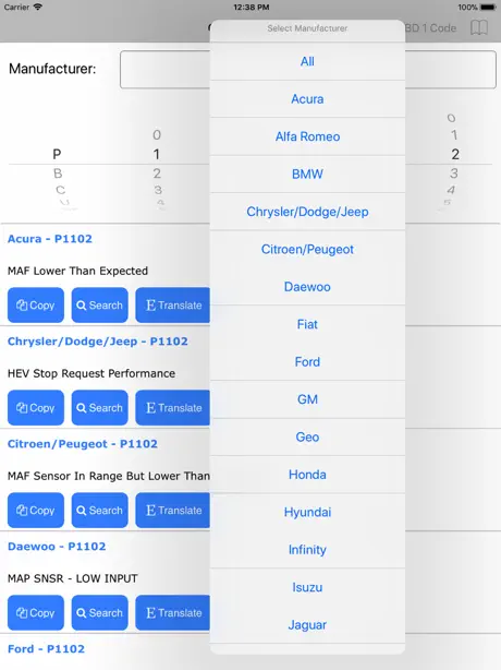 Obd2 Codes List