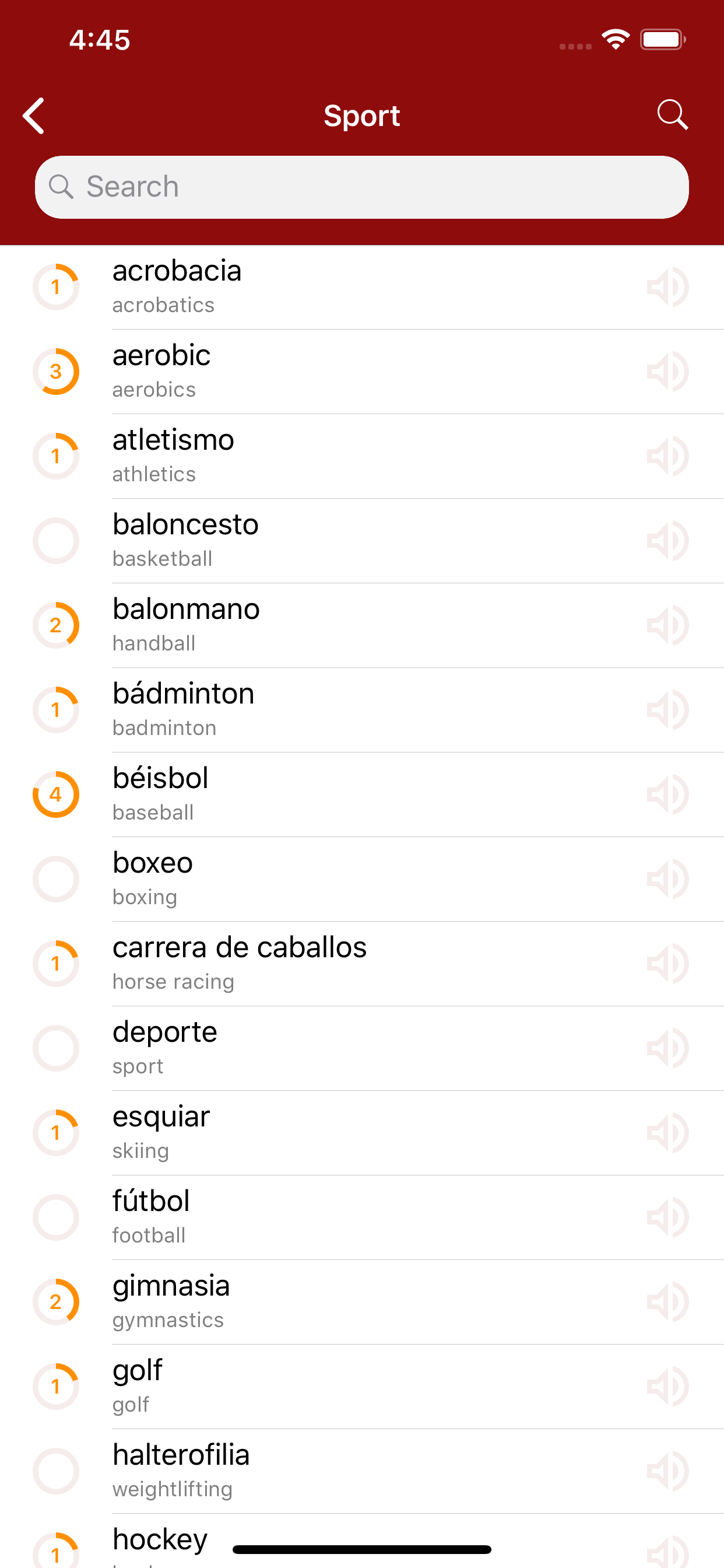 Polyglot - Spanish Words