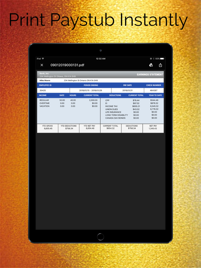 Canada Paystub Calculator
