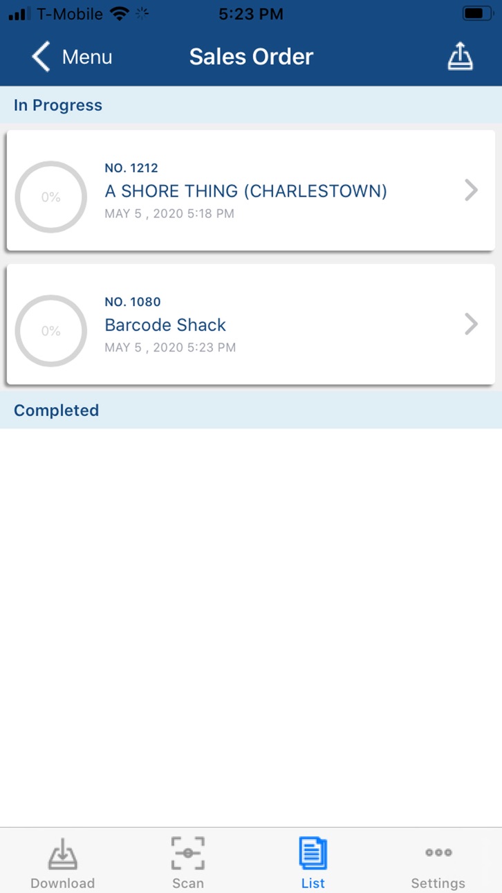 iPhone screenshot