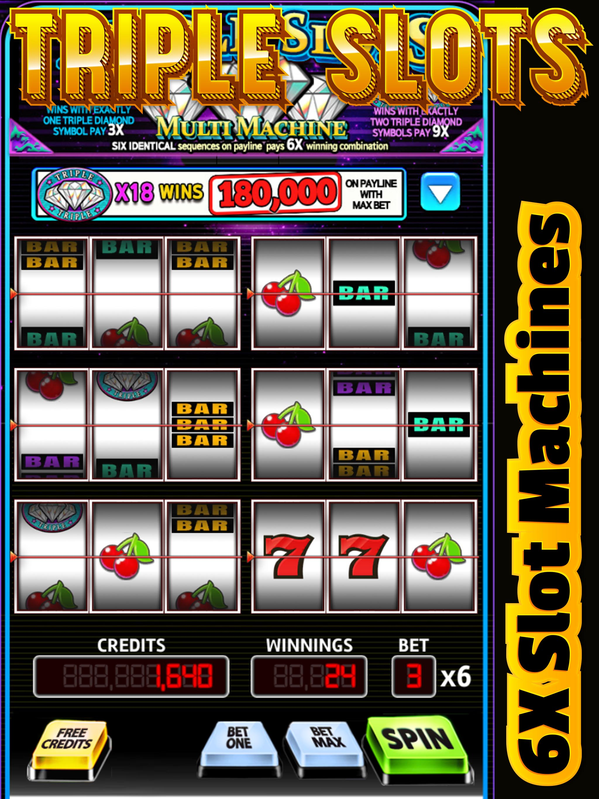 Triple Slots 6X Machines Multi