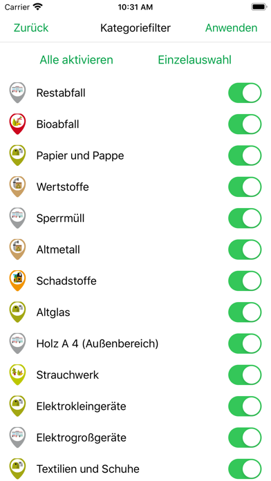 Abfall App Norderstedt Screenshot