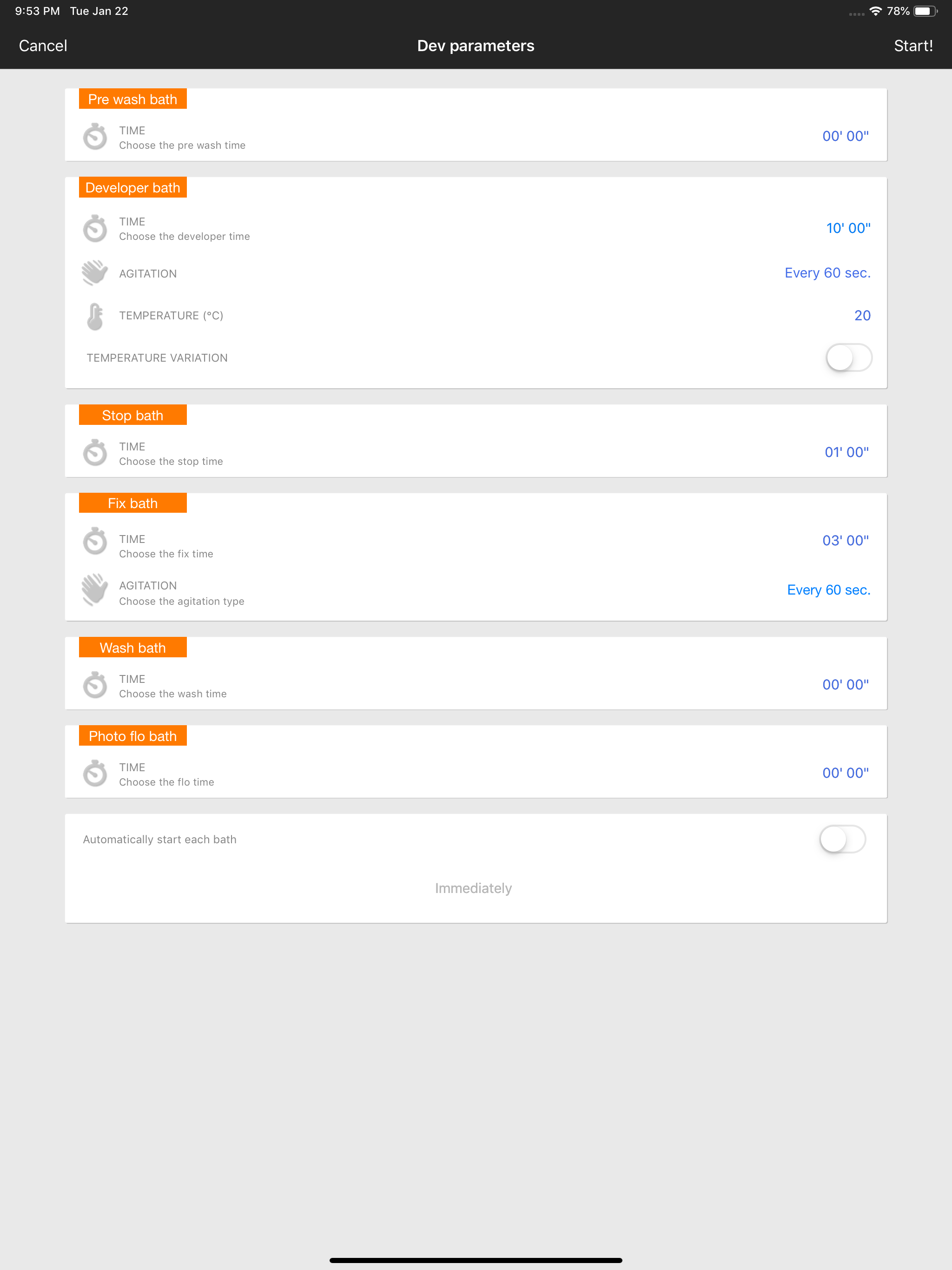 Dev it - darkroom timer
