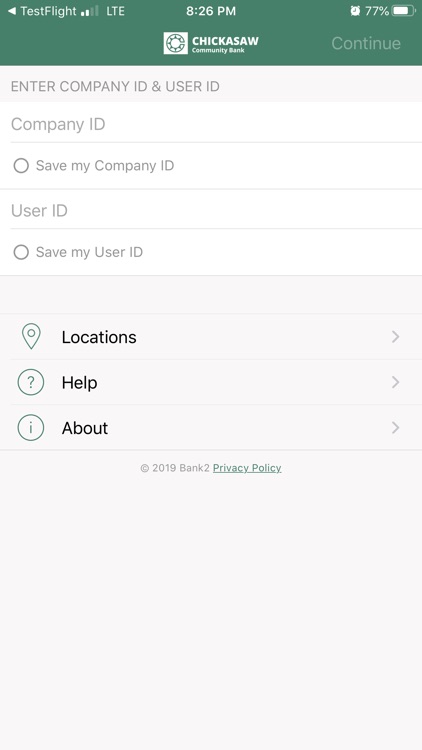 Chickasaw Bank business mobile