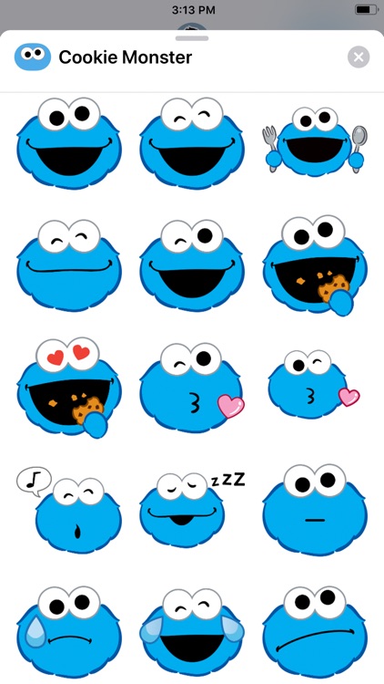 Cookie Monster Stickers