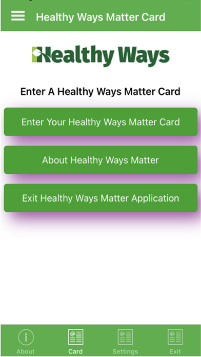 Healthy Ways Matter Screenshot