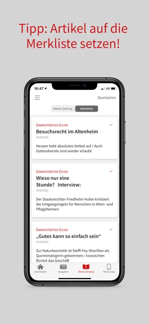 Echo E-Paper im App Store
