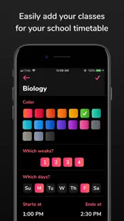 school timetable - class study iphone screenshot 3