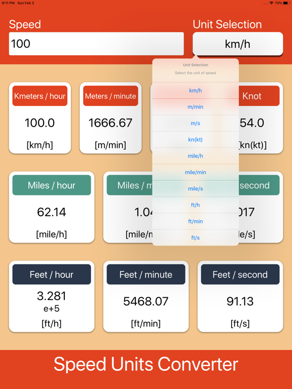 Screenshot #6 pour Speed Units Converter