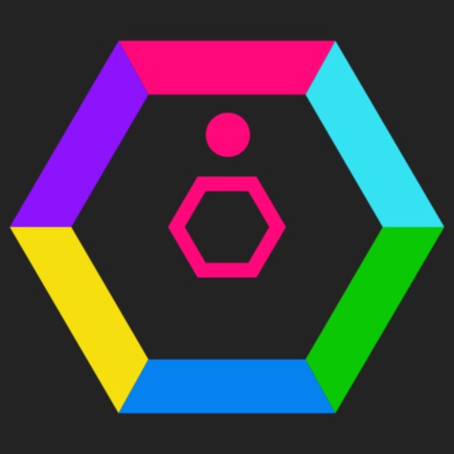 Color Hexagon - smash colors Icon